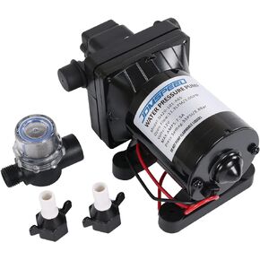 DICMIC 3.0 GPM 12V 55 PSI Revolution Water Pump Compatible with Camper, RV, Shower, Sprayer Replace# 4008-101-A65, 4008-101-E65