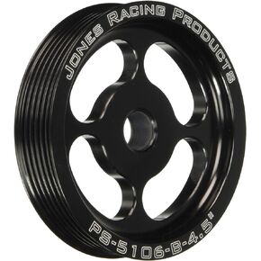 (PS-5106-B-4.500) Serpentine Poly-V 6-Groove Power Steering Pulley, 4.5"