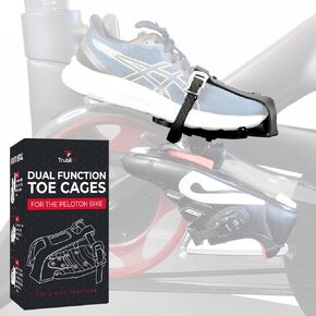 Bike Dual Function Toe Cages - Convert Peloton Pedals to Two Sided Toe Cages or Delta Cleats - Pedal Converters - Compatible with Peloton Bike & Peloton Bike+