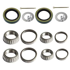 Set of 2 Trailer Hub Bearings Kits 3500# Grease Seal 10-19 I.D. 1.719'' for #84 Spind