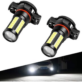 H8 H9 H11 LED Pink Fog Light Bulbs DRL 2800 Lumens Xtreme Super Bright 5730 33-SMD 12V LED Bulbs Replacement for Cars, Trucks, 6000K