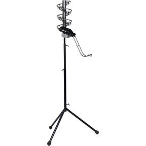 777BH-B 2 in 1 Automatic Baseball Pitching Machine Feeder and Soft Toss Trainer, Stable and Height Adjustable, Extendable Ball Stacker, with Removable Chute