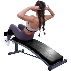 Finer Form Gym-Quality Sit Up Bench with Reverse Crunch Handle - Solid Ab Workout Equipment for Your Home Gym. More Effective than an Ab Machine or Ab Roller. Get Abdominal Gym Equipment Right in Your Home.