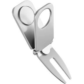 Mile High Life | All Metal 3 in 1 Golf Divot Tool | Magnetic Golf Cigar Holder | Golf Club Holder | with Magnetic Golf Ball Marker