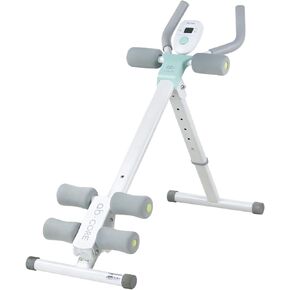leikefitness Height Adjustable Ab Trainer Abdominal Whole Body Workout Machine Waist Cruncher Core Toner, Leg, Thighs, Buttocks Shaper with LCD Monitor AB9300