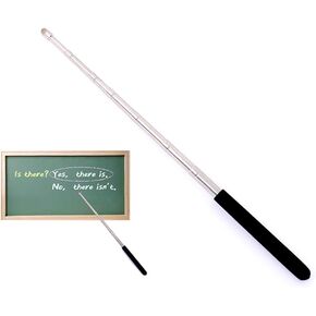 Telescopic Teacher Pointer, Teaching Pointer, Expandable whiteboard Pointer, with capacitive Screen Handwriting Function, Teacher Coach Presenter Pointer, Extended to 39 inches (Black)