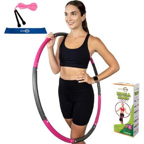 BetterSense Hoola Hoop for Adults - 8 Section Detachable Hoola Hoops, 2lb Weighted Hoola Hoop for Exercise - Portable Smooth & Soft Padding Weighted Hula Hoop in Kuwait