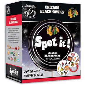 لعبة MasterPieces Game Day - لعبة NHL Chicago Blackhawks Spot It للأطفال والكبار والعائلة in Saudi Arabia