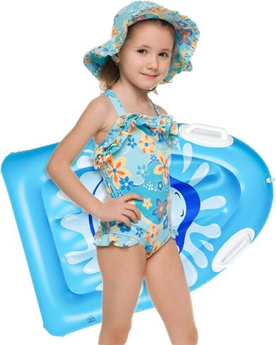 عوامة حمام السباحة للأطفال، لوح ركوب الأمواج قابل للنفخ، لوح جسم محمول مع مقابض، ألواح جسم ناعمة خفيفة الوزن للأطفال، ألواح تطفو على حمام السباحة للشاطئ (80 × 60 سم) in Kuwait