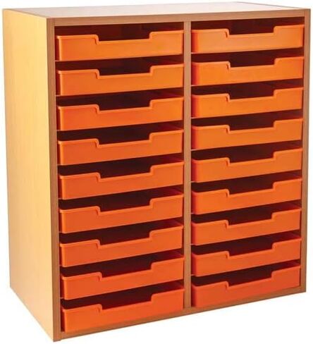 Really Good Stuff Oak 18-Slot Mail Center with Trays - Single Colors in Saudi Arabia