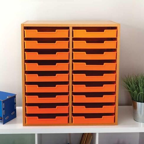Really Good Stuff Oak 18-Slot Mail Center with Trays - Single Colors in Saudi Arabia