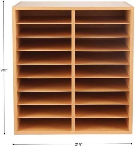 Really Good Stuff Oak 18-Slot Mail Center with Trays - Single Colors in Saudi Arabia
