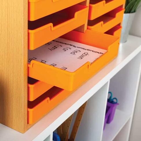 Really Good Stuff Oak 18-Slot Mail Center with Trays - Single Colors in Saudi Arabia