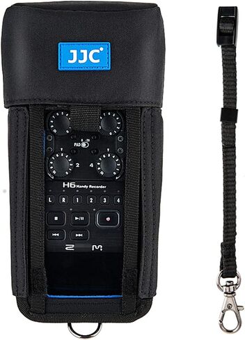 حقيبة تخزين واقية للحمل من JJC H4n لـ Zoom H4n Pro All Black & Tascam DR-40 مسجل محمول مفيد يحل محل حافظة Zoom PCH-4n، مع واقي غطاء الوجه الأمامي الواضح والمرئي in Saudi Arabia