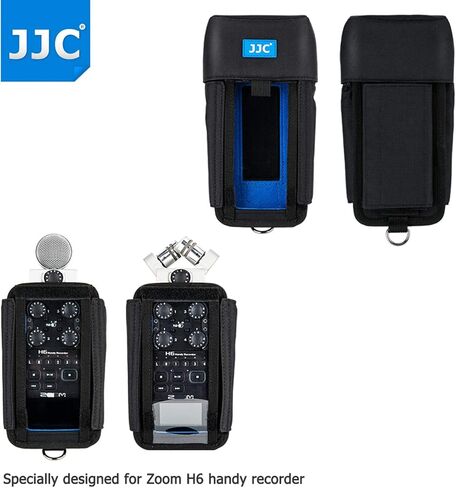 حقيبة تخزين واقية للحمل من JJC H4n لـ Zoom H4n Pro All Black & Tascam DR-40 مسجل محمول مفيد يحل محل حافظة Zoom PCH-4n، مع واقي غطاء الوجه الأمامي الواضح والمرئي in Saudi Arabia
