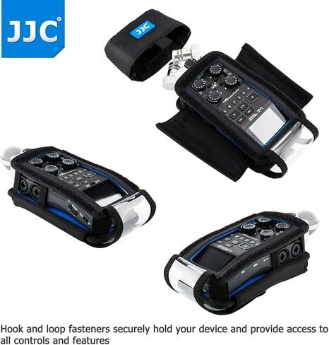 حقيبة تخزين واقية للحمل من JJC H4n لـ Zoom H4n Pro All Black & Tascam DR-40 مسجل محمول مفيد يحل محل حافظة Zoom PCH-4n، مع واقي غطاء الوجه الأمامي الواضح والمرئي in Saudi Arabia