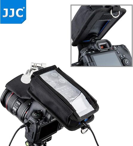 حقيبة تخزين واقية للحمل من JJC H4n لـ Zoom H4n Pro All Black & Tascam DR-40 مسجل محمول مفيد يحل محل حافظة Zoom PCH-4n، مع واقي غطاء الوجه الأمامي الواضح والمرئي in Saudi Arabia
