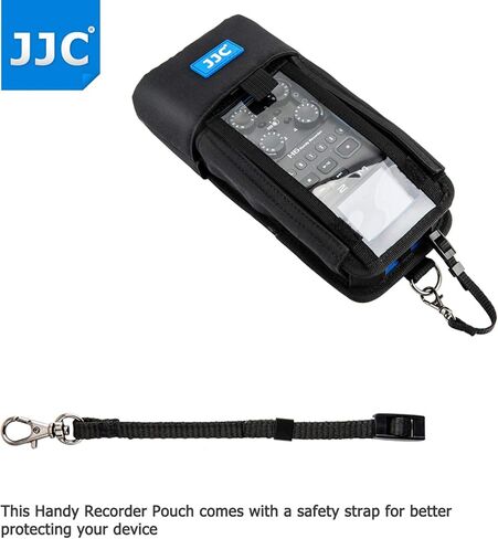 حقيبة تخزين واقية للحمل من JJC H4n لـ Zoom H4n Pro All Black & Tascam DR-40 مسجل محمول مفيد يحل محل حافظة Zoom PCH-4n، مع واقي غطاء الوجه الأمامي الواضح والمرئي in Saudi Arabia