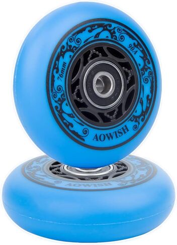 عجلات Ripstik 76 مم عجلات Ripstick 90a Ripsurf بديلة مع محامل ABEC-9 للوحة العجلات Rip Stiks DLX، لوح التزلج Rip Sticks، الزلاجات المضمنة، شفرات الأسطوانة، إلخ (عبوتان) in Saudi Arabia