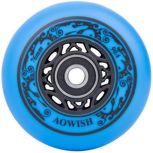 عجلات Ripstik 76 مم عجلات Ripstick 90a Ripsurf بديلة مع محامل ABEC-9 للوحة العجلات Rip Stiks DLX، لوح التزلج Rip Sticks، الزلاجات المضمنة، شفرات الأسطوانة، إلخ (عبوتان) in Saudi Arabia