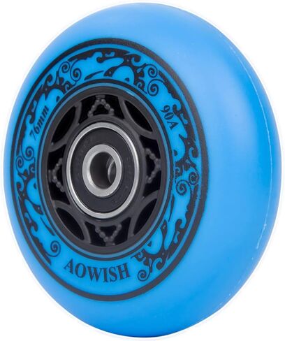 عجلات Ripstik 76 مم عجلات Ripstick 90a Ripsurf بديلة مع محامل ABEC-9 للوحة العجلات Rip Stiks DLX، لوح التزلج Rip Sticks، الزلاجات المضمنة، شفرات الأسطوانة، إلخ (عبوتان) in Saudi Arabia