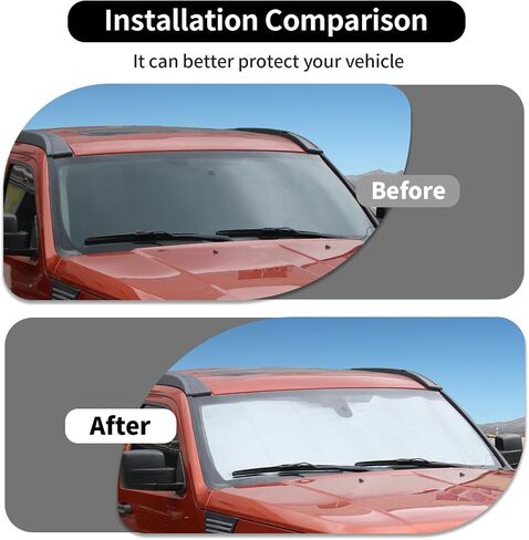 Windshield Sun Shade Car Sunshades for Windshield for Dodge Nitro/for Jeep Liberty 2007-2012 Interior Accessories (B) in Saudi Arabia