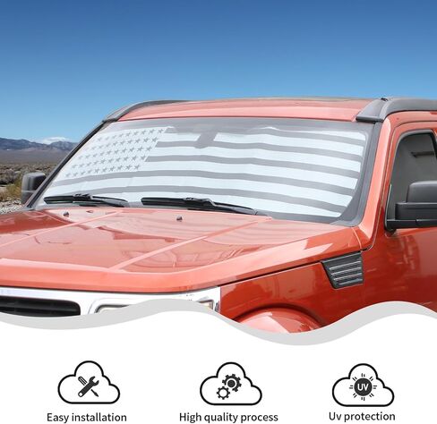 Windshield Sun Shade Car Sunshades for Windshield for Dodge Nitro/for Jeep Liberty 2007-2012 Interior Accessories (B) in Saudi Arabia