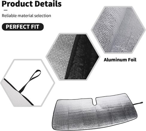 Windshield Sun Shade Car Sunshades for Windshield for Dodge Nitro/for Jeep Liberty 2007-2012 Interior Accessories (B) in Saudi Arabia