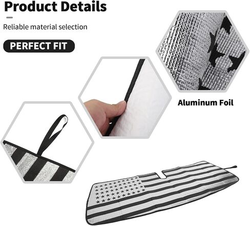Windshield Sun Shade Car Sunshades for Windshield for Dodge Nitro/for Jeep Liberty 2007-2012 Interior Accessories (B) in Saudi Arabia