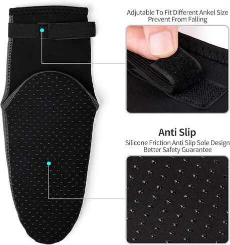 COPOZZ جوارب الغوص 3 مم من النيوبرين جوارب مياه للشاطئ - مضادة للانزلاق للسباحة والغطس للشباب والرجال والنساء in Kuwait