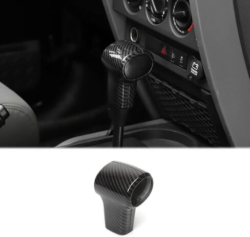 JWWY Gear Shift Knob Protection Decoration Cover Trim Compatible with 2007-2010 Jeep JK Wrangler Red in Saudi Arabia