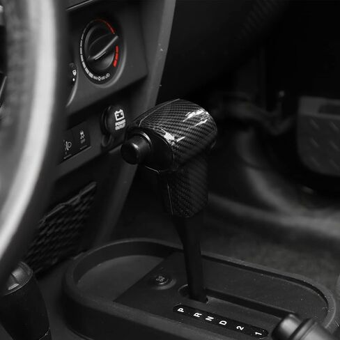 JWWY Gear Shift Knob Protection Decoration Cover Trim Compatible with 2007-2010 Jeep JK Wrangler Red in Saudi Arabia