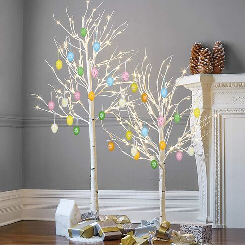 12 قطعة من زينة بيض عيد الفصح حلي معلقة ملونة لسلة عيد الفصح شجرة تزيين هدايا الحفلات لوازم المنزل in Kuwait