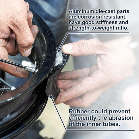 قفل حافة عجلة الدراجة الترابية PIVOTRAX | الحجم: 1.40 بوصة/1.60 بوصة | للطرق الوعرة، موتوكروس، جنوط الدراجات النارية | in Kuwait