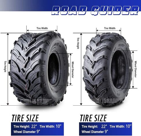 مجموعة كاملة من إطارات ATV/UTV 26x9-12 26x9x12 أمامية 26x11-12 26x11x12 خلفية 10275/276 in Kuwait