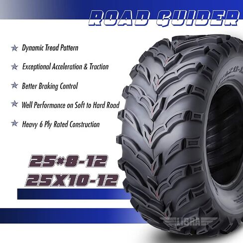 مجموعة كاملة من إطارات ATV/UTV 26x9-12 26x9x12 أمامية 26x11-12 26x11x12 خلفية 10275/276 in Kuwait