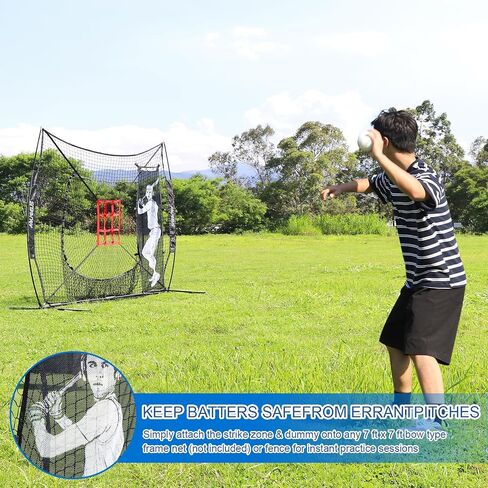 Baseball Softball Batter Dummy,Pitching Target,with Adjustable Strike Zone Attachment,Pitching Aid for Improved Accuracy in Saudi Arabia