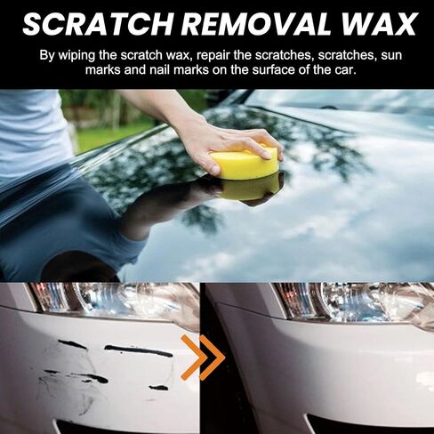 Scratch Repair Wax for Car, Car Scratch Remover, Professional Car Scratch Repair Paste Polishing Wax with Wipe & Sponge (120 ml * 2 + Wipe * 2 + Sponge * 2) in Saudi Arabia