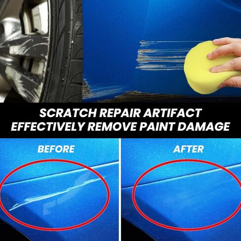 Scratch Repair Wax for Car, Car Scratch Remover, Professional Car Scratch Repair Paste Polishing Wax with Wipe & Sponge (120 ml * 2 + Wipe * 2 + Sponge * 2) in Saudi Arabia