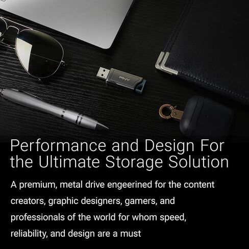 محرك فلاش PNY 1 تيرابايت PRO Elite V2 USB 3.2 Gen 2 – 600 ميجابايت/ثانية، ذهبي in Saudi Arabia