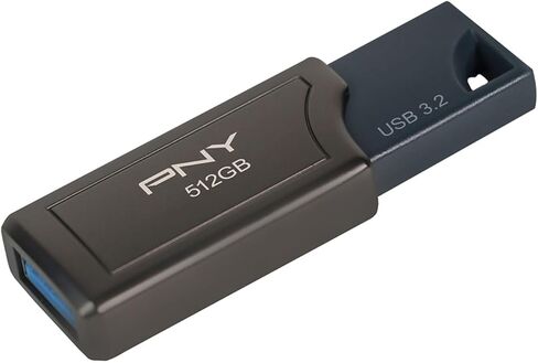 محرك فلاش PNY 1 تيرابايت PRO Elite V2 USB 3.2 Gen 2 – 600 ميجابايت/ثانية، ذهبي in Kuwait