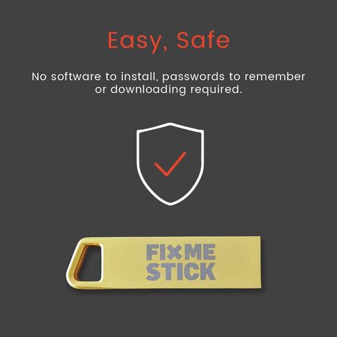 عصا إزالة فيروسات الكمبيوتر FixMeStick Gold لأجهزة الكمبيوتر التي تعمل بنظام Windows - استخدام غير محدود على ما يصل إلى 3 أجهزة كمبيوتر محمولة أو أجهزة كمبيوتر مكتبية لمدة عام واحد in Kuwait