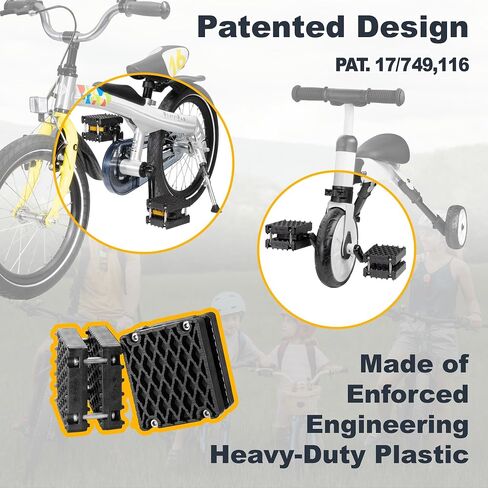 CyclingDeal 1.5-inch Pedal Blocks for Child & Adult Bicycles - One Pair - Bring The Pedals Closer to Rider - Secure & Comfortable Riding - Premium Quality in Saudi Arabia