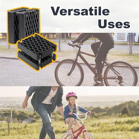 CyclingDeal 1.5-inch Pedal Blocks for Child & Adult Bicycles - One Pair - Bring The Pedals Closer to Rider - Secure & Comfortable Riding - Premium Quality in Saudi Arabia
