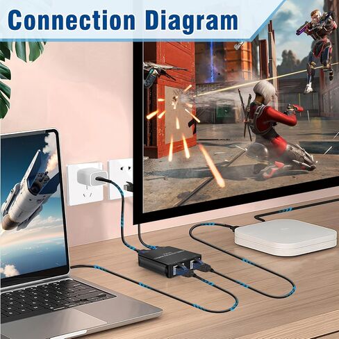 موزع إيثرنت عالي السرعة من 1 إلى 2، مقسم كابل شبكة جيجابت إيثرنت LAN لجهاز التوجيه وموزع كابل إيثرنت لكابل Cat 5/5E/6/7/8، رمادي in Saudi Arabia