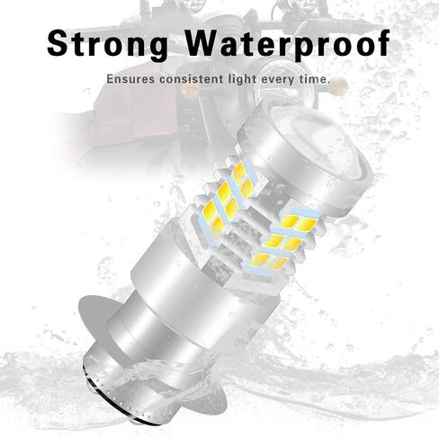 مصابيح P15D H6M LED 21-EX 2835 شرائح SMD مع جهاز عرض عدسة لمصابيح الضباب، وأضواء الجري أثناء النهار، ومصابيح قيادة السيارات، DC 10-16V، 10.5W، أبيض (عبوة من 2) in Kuwait