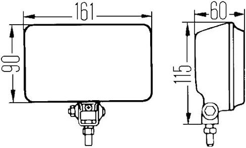 HELLA 005860891 450 مجموعة مصابيح القيادة (عدسة شفافة) H3 12V SAE/ECE in Saudi Arabia