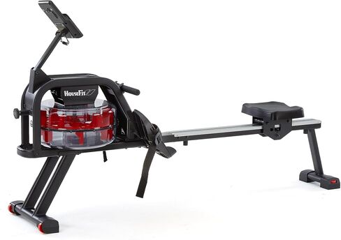 Rowing Machine 350LB Weight Capacity for Home use with Big LCD Monitor Water Row Machine, Tablet Holder and Comfortable Seat Cushion in Saudi Arabia