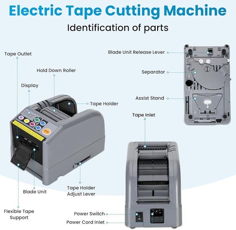 ترقية موزع الشريط التلقائي من كورتكو، آلة قطع الشريط الكهربائي، آلة قطع الشريط، موزع الشريط الكهربائي مع الحد الأقصى لطول القطع 999 مم، آلة قطع الشريط أشرطة عرض 6-66 مم in Kuwait