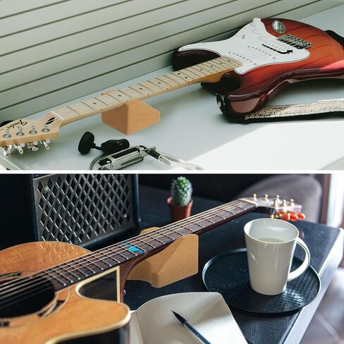 مسند رقبة جيتار قابل للتعديل من YASUOA، وسادة دعم رقبة جيتار الفلين الطبيعي، حامل حامل رقبة الفلين لجميع القيثارات؛ ملحقات إصلاح الجيتار الأساسية in Kuwait